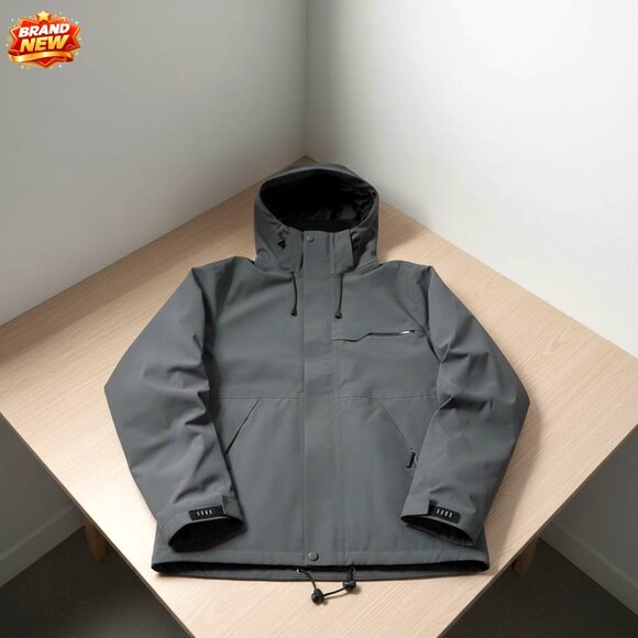 Men's 3-in-1 Ski Jacket Water Resistant Windproof Fleece Lined Winter Coat